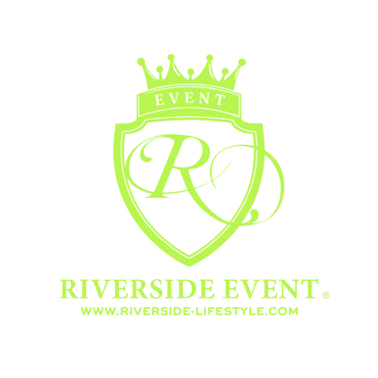 Riverside Event – Wappen mit Schriftzug RIVERSIDE EVENT und www.riverside-lifestyle.com