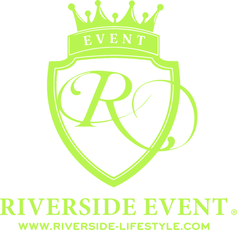 Riverside Event – Wappen mit Schriftzug RIVERSIDE EVENT und www.riverside-lifestyle.com